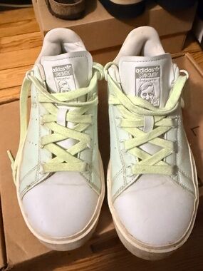 adidas Stan Smith Sneakers in Pale Green and White